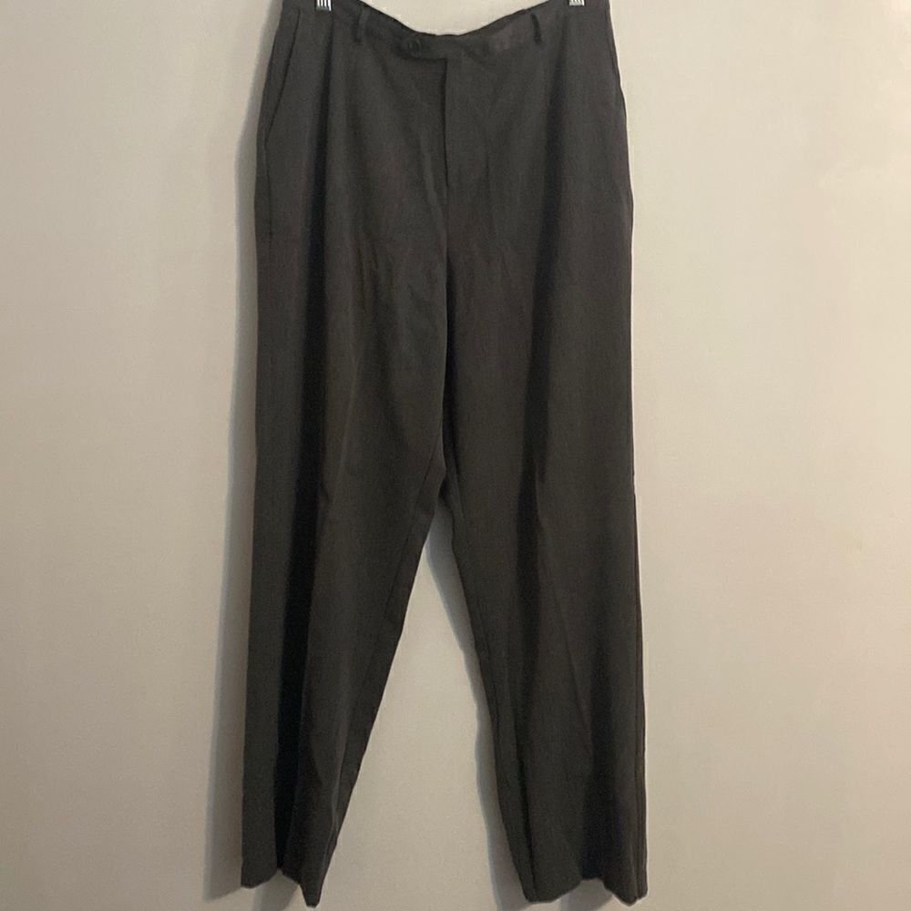 JM Collection Gray pants with elastic on side waist band, size 14